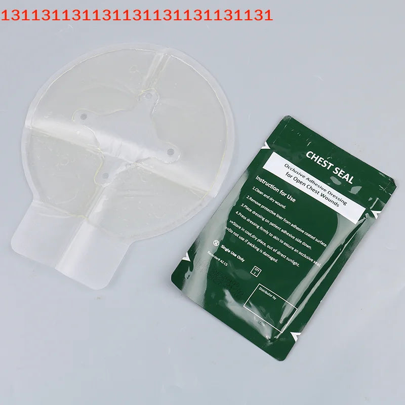 Vented Chest Seal — Military-Grade Trauma Patch, Emergency First Aid for Penetrating Chest Wounds