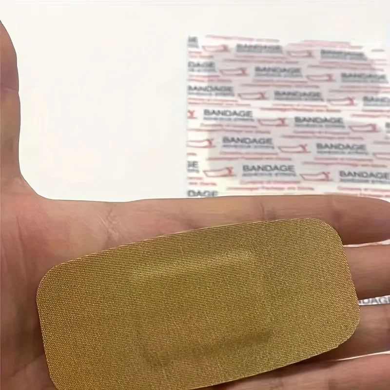 50pcs Extra-Large Waterproof & Breathable Bandages for Emergency Wound Care PE Material, Ideal for Sports Injuries & Outdoor Use