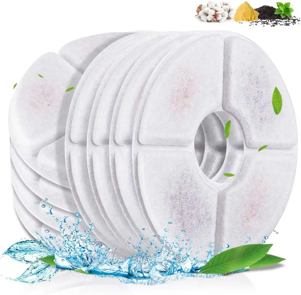 OYES Filters for Cat Water Fountain Filters 4/8 Pack Replacement Filter Multi-Filtration System Activated Carbon Filter