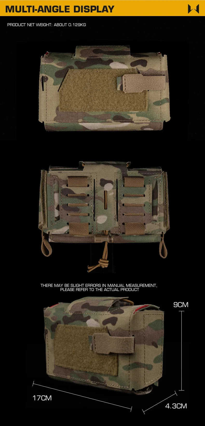 IFAK Tactical Trauma Kit — Compact MOLLE Medical First Aid Pouch for Emergency Response, Survival & Disaster Preparedness