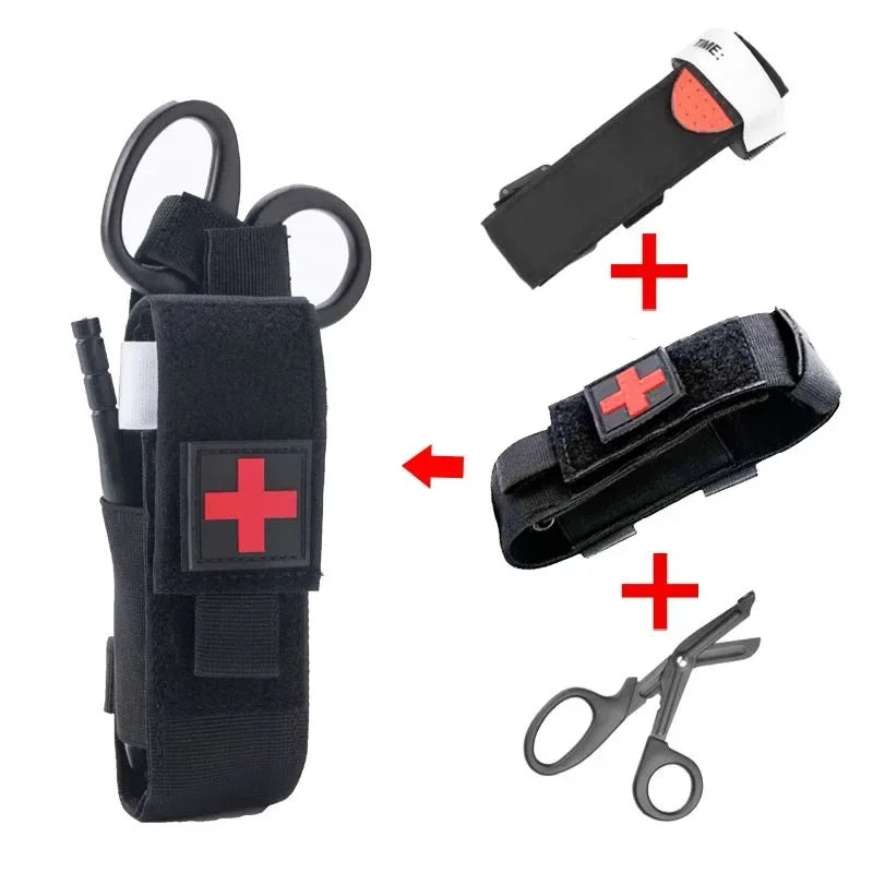 Tactical First Aid Kit — Tourniquet, Survival Pouch, Military-Grade Medical Gear