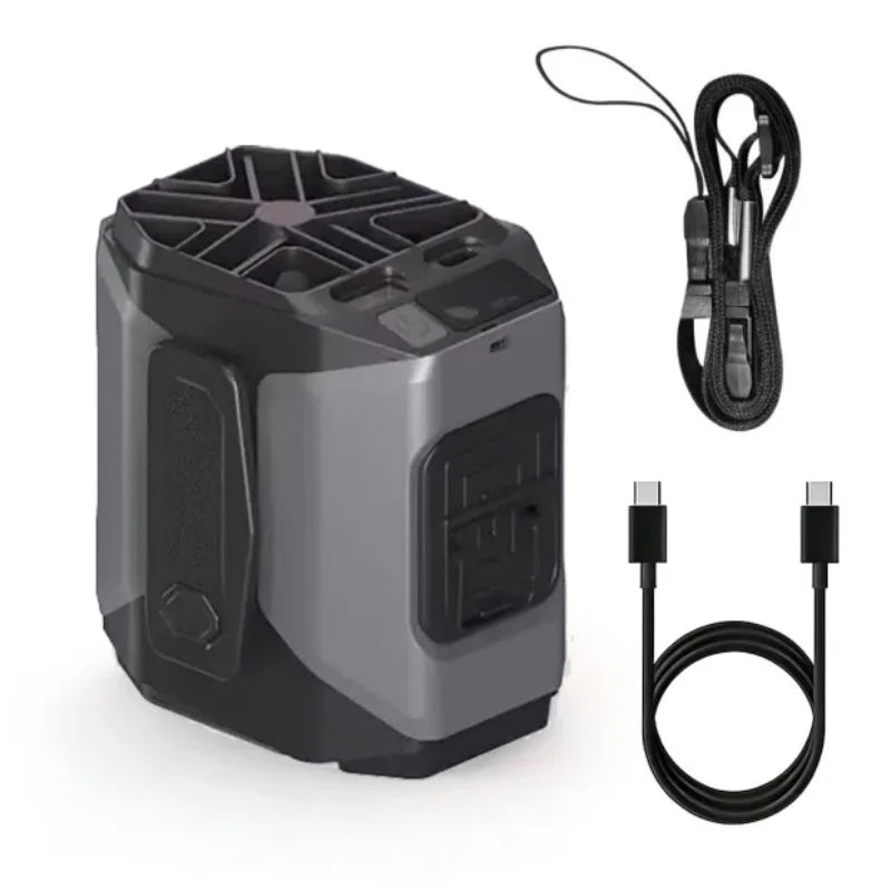 PowerBreeze Pro — 3-in-1 Waist Fan, Power Bank & Flashlight