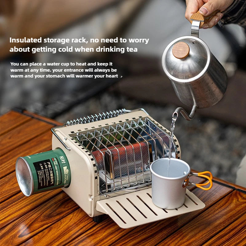 Emergency Cassette Heating Stove — Portable Survival Warmer & Cooker for Power Outages, Camping & Disaster Prep