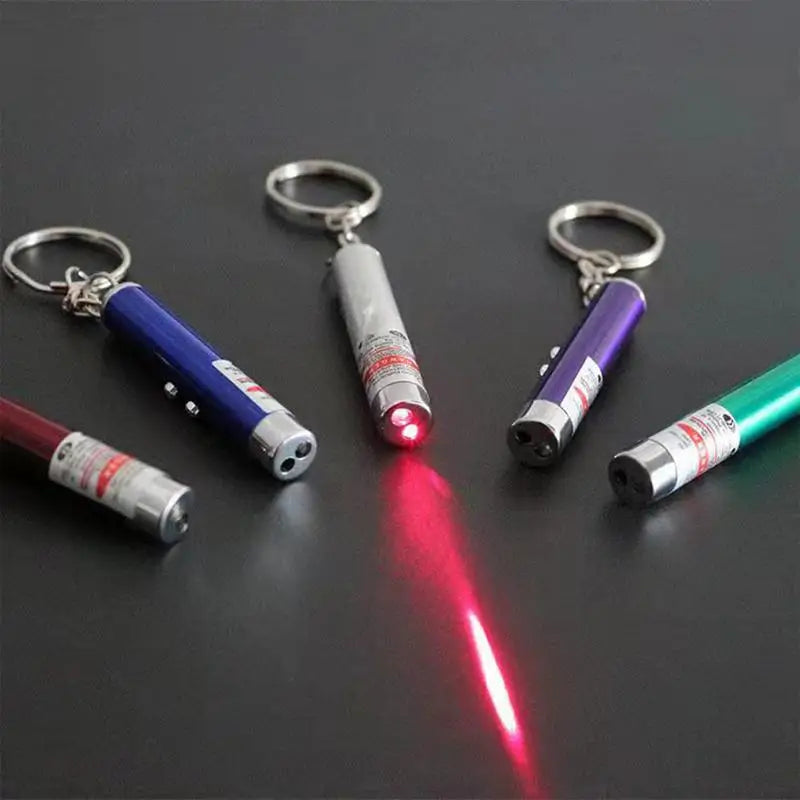 2-in-1 Mini Laser Pointer for Pets Cats toy Portable LED Pet Training Flashlight Scratching Toys Indicator Tools