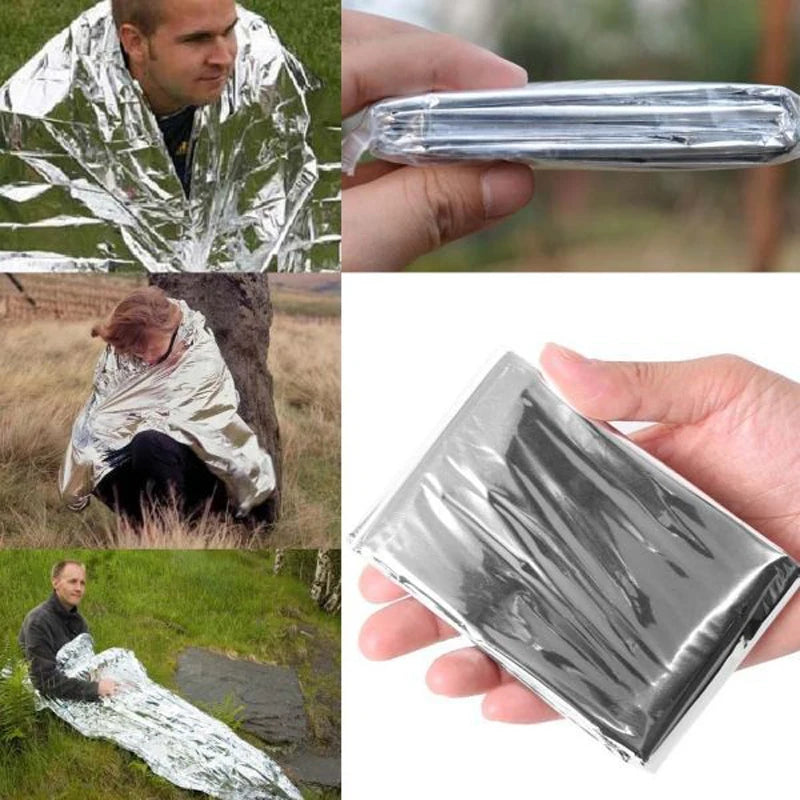 Emergency Mylar Thermal Blanket — Space Foil Heat Retention, DRRM Go-Bag Essential
