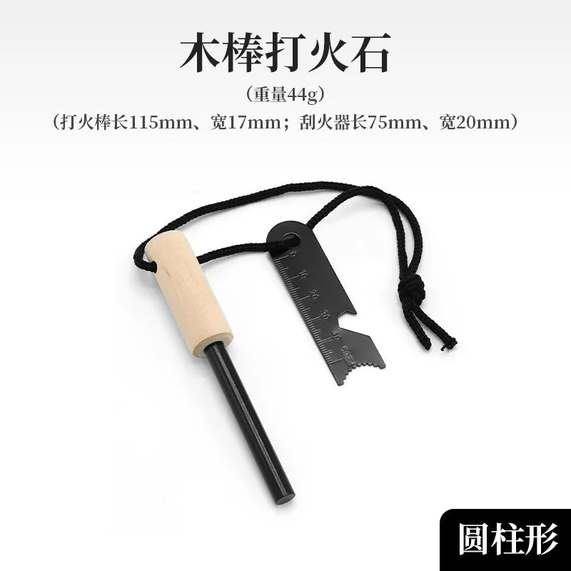Bear Grylls Survival Fire Starter Magnesium Flint Rod, Portable Emergency Firesteel Kit Lighters Smoking for Camping Hiking Tool
