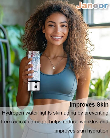 Hydrogen Water Bottle, SPE/PEM Technology Up to 1600PPB Hydrogen  Generator,  for Home, Office, Travel and Fitness Drinking
