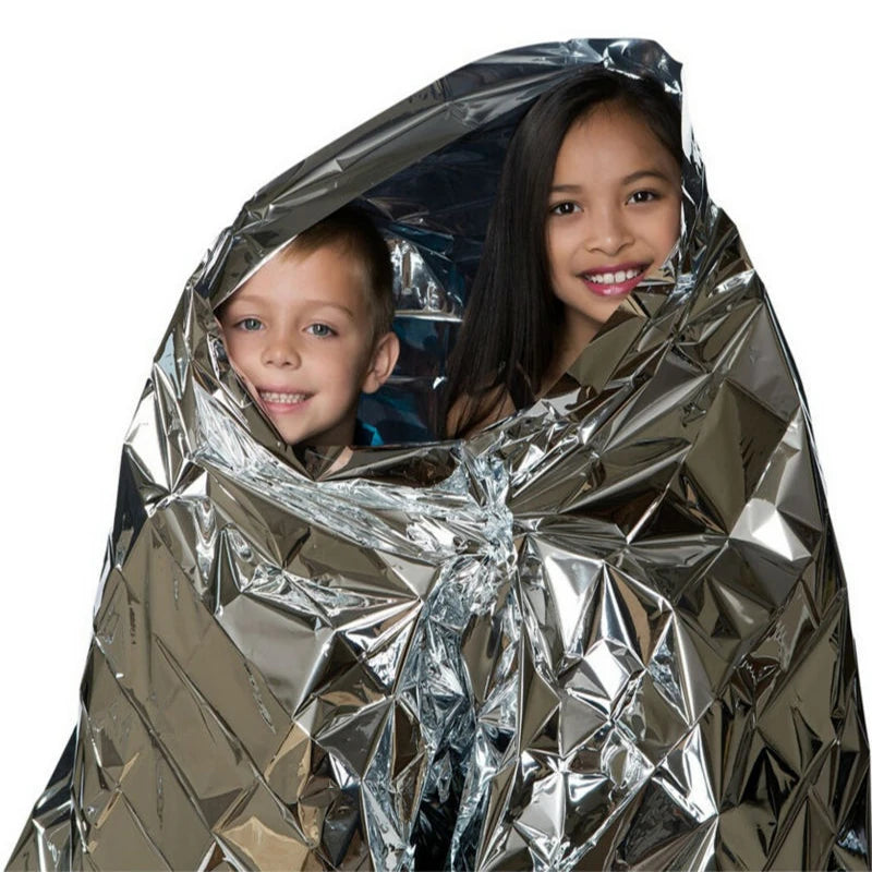 Emergency Mylar Thermal Blanket — Space Foil Heat Retention, DRRM Go-Bag Essential