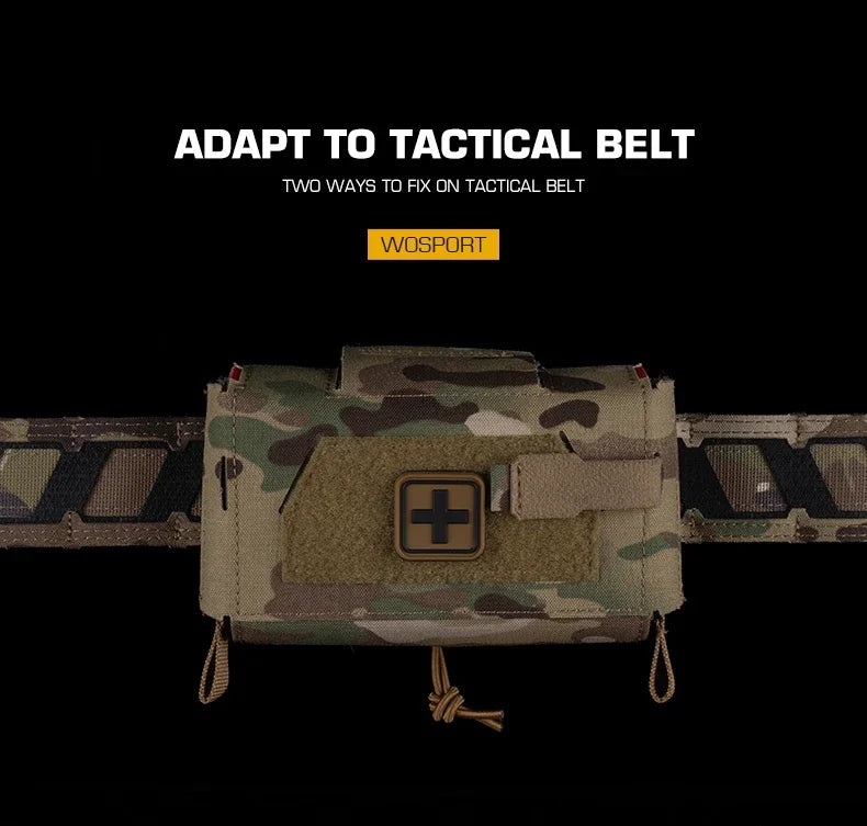 IFAK Tactical Trauma Kit — Compact MOLLE Medical First Aid Pouch for Emergency Response, Survival & Disaster Preparedness