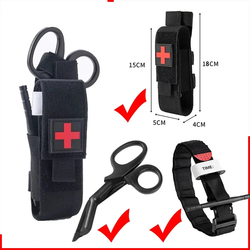Tactical First Aid Kit — Tourniquet, Survival Pouch, Military-Grade Medical Gear