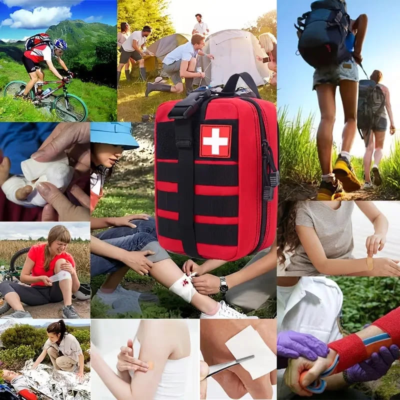 379Pcs Survival First Aid Kit Full Set Outdoor Gear Emergency Kits Trauma Bag Camping Equipment Supplies Emergency IFAK Bag