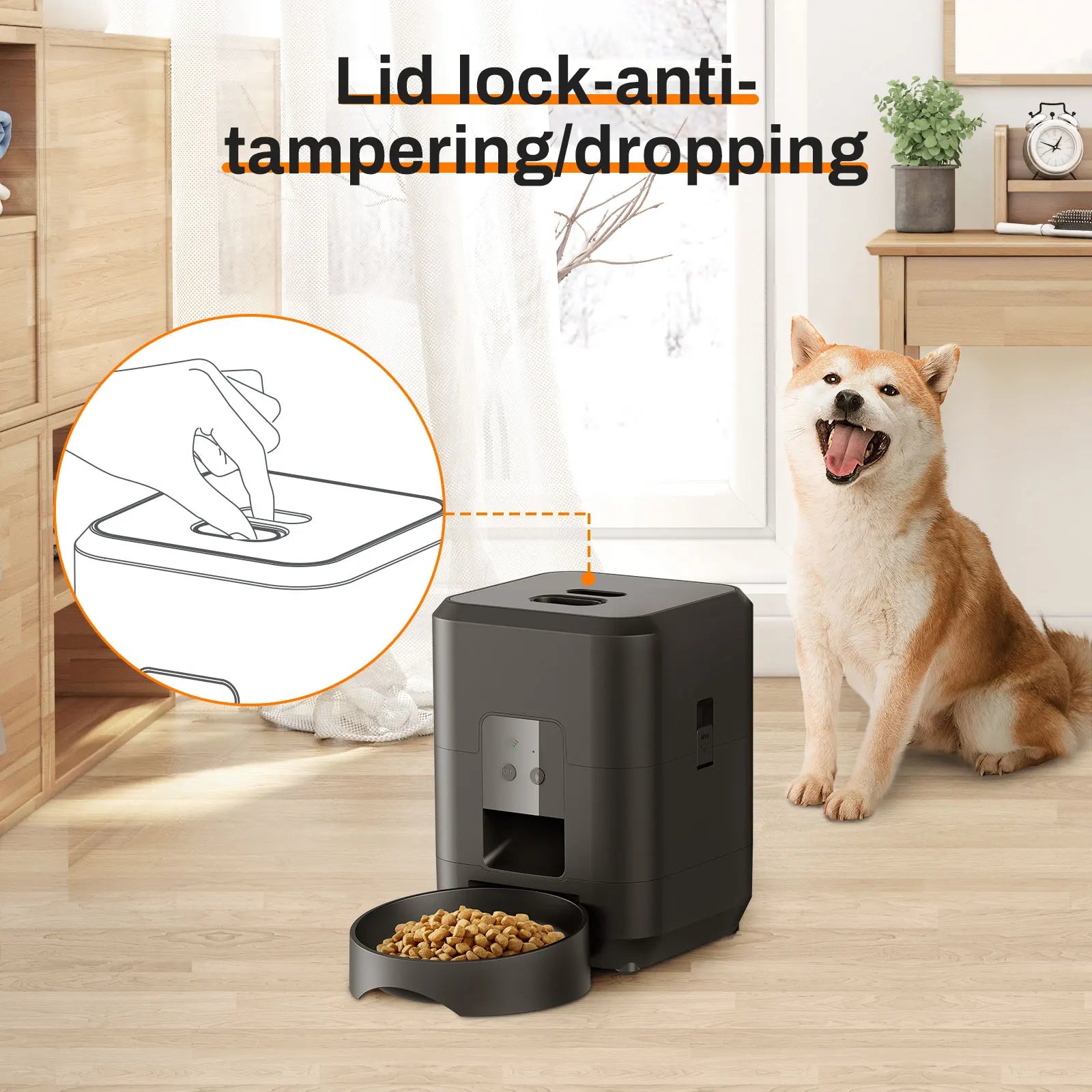 3.5L Automatic Pet Feeder WiFi APP Smart Timed Dosing Feeder Cat Dog Food Dispenser 2L Auto Drink Fountain Water Feeder Cat Bowl