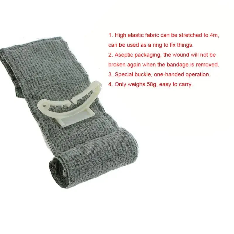 Emergency Compression Bandage — Tactical Trauma Pressure Dressing for Wound Control & Hemorrhage First Aid