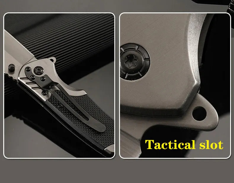 Stainless steel high hardness outdoor folding knife camping carry mini survival portable defense fruit knife