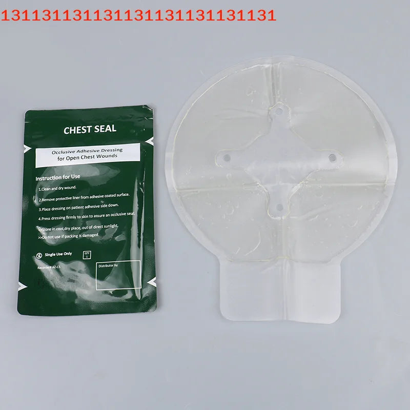 Vented Chest Seal — Military-Grade Trauma Patch, Emergency First Aid for Penetrating Chest Wounds